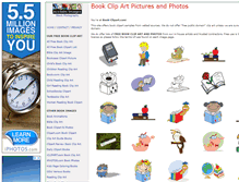 Tablet Screenshot of book-clipart.com